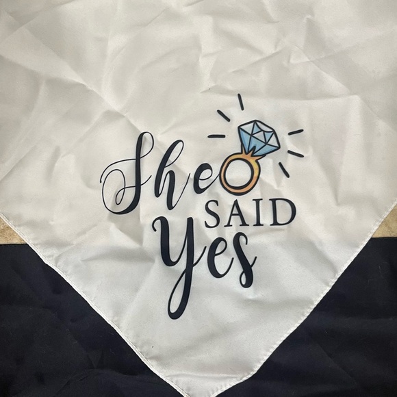 My Humans Are Getting Married and She Said Yes pet bandanas 2 count - Picture 3 of 3